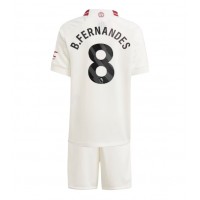 Fotbalové Dres Manchester United Bruno Fernandes #8 Dětské Alternativní 2023-24 Krátký Rukáv (+ trenýrky)